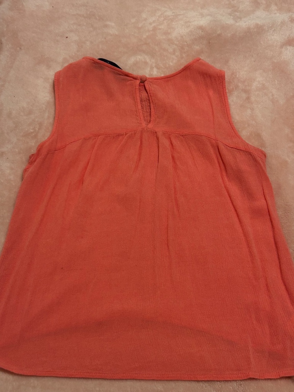 Peachy/Pink Embroidered Tank - Picture 2 of 3